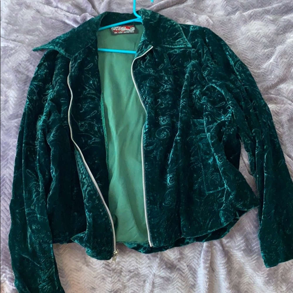 Lip Service Green Velvet Jacket